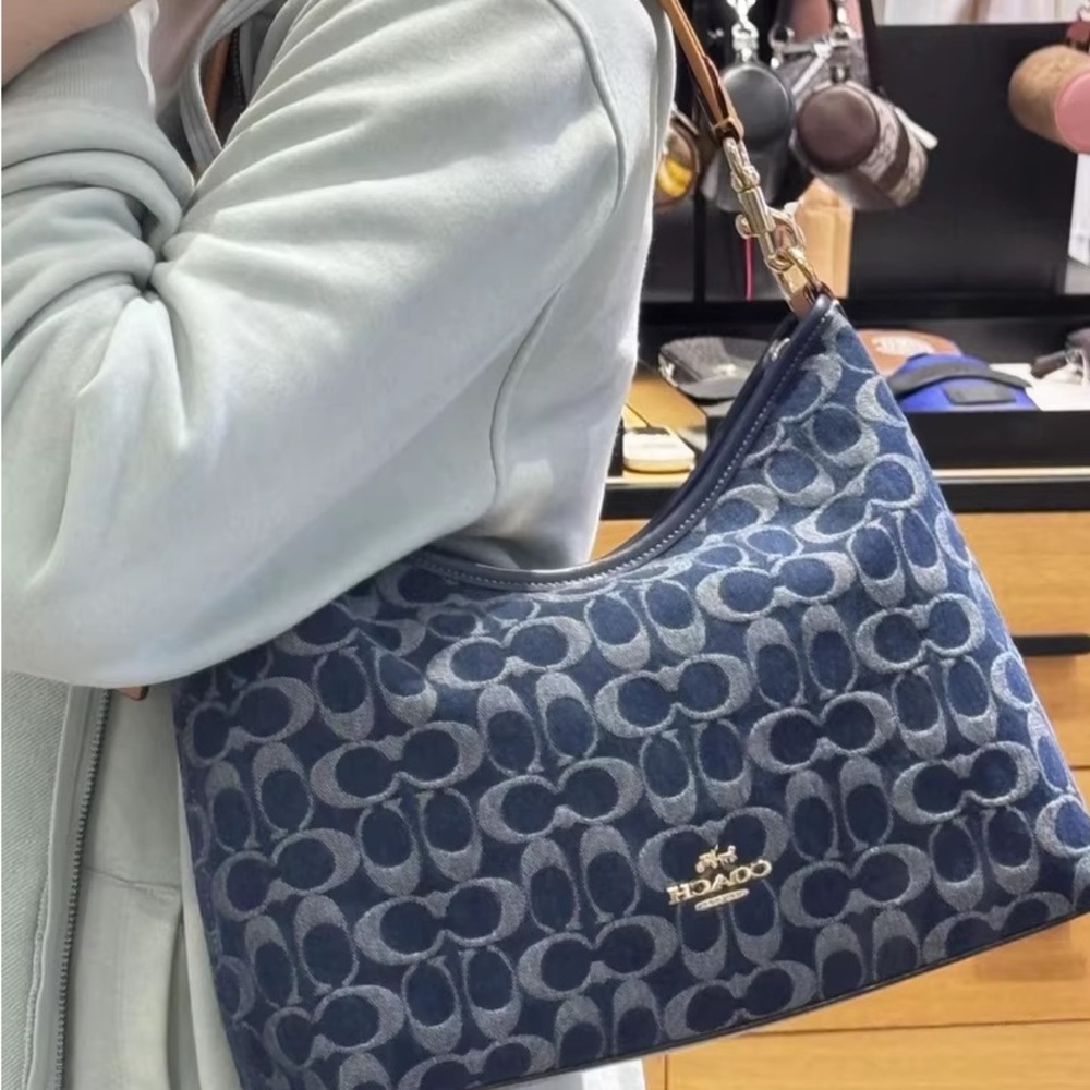 Coach Laurel Shoulder Bag In Signature Denim